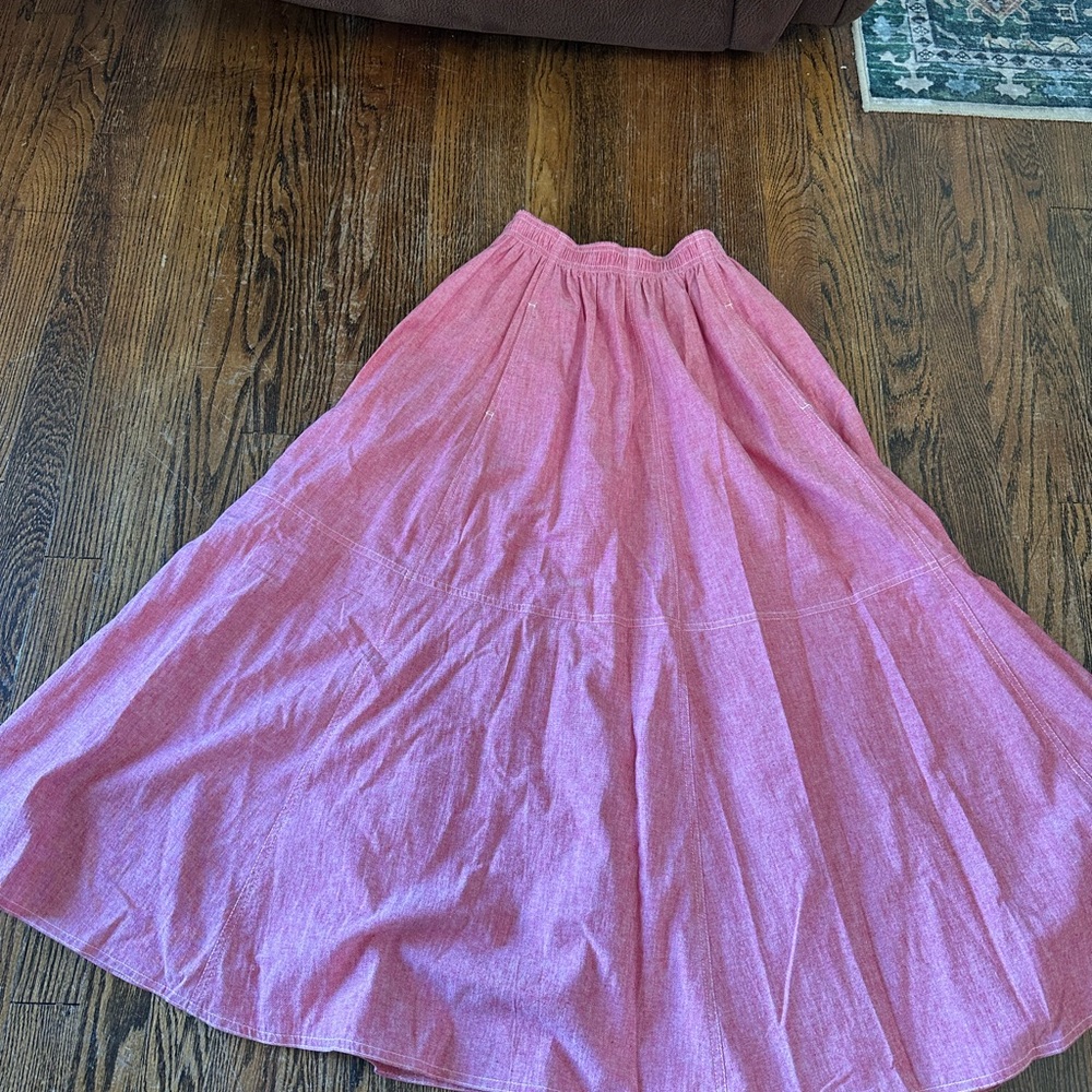 Chic Pink A-Line Women's Skirt
